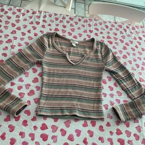 Full Tilt Multicolor Striped Top